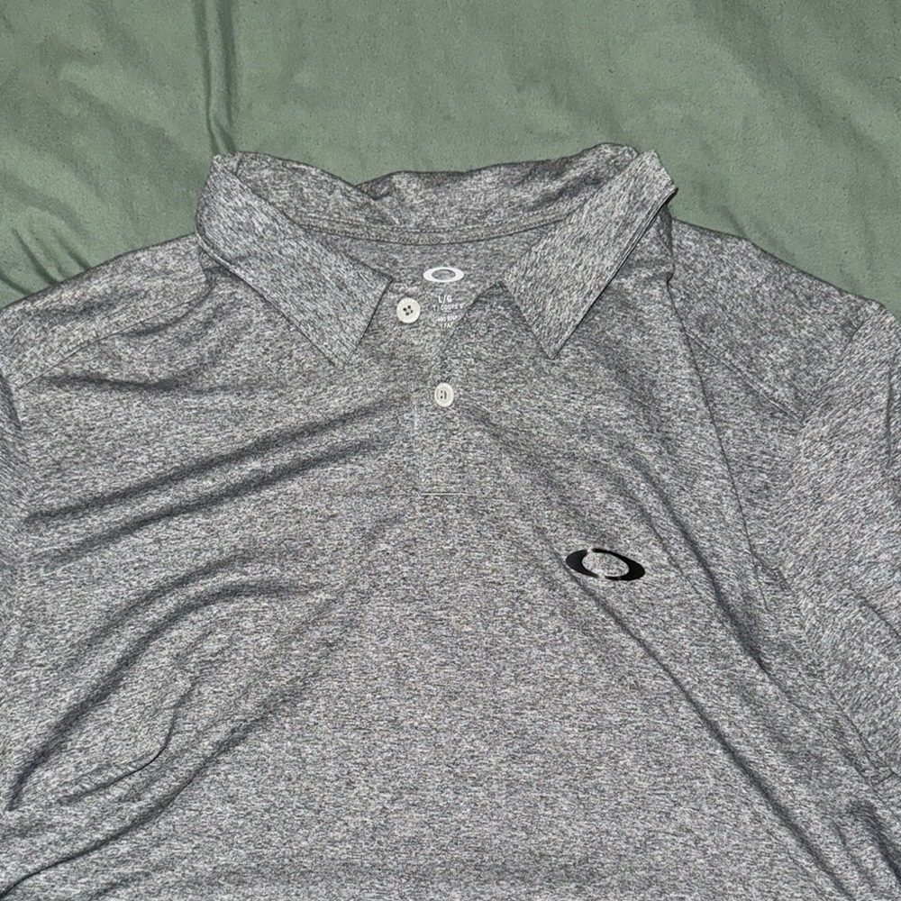 Oakley Men's Gray Polo Shirt